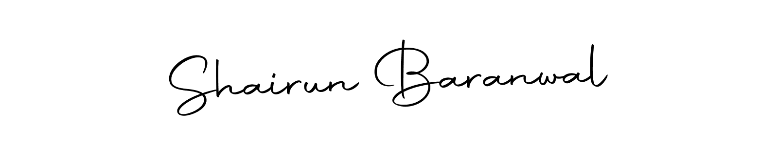 Shairun Baranwal stylish signature style. Best Handwritten Sign (Autography-DOLnW) for my name. Handwritten Signature Collection Ideas for my name Shairun Baranwal. Shairun Baranwal signature style 10 images and pictures png