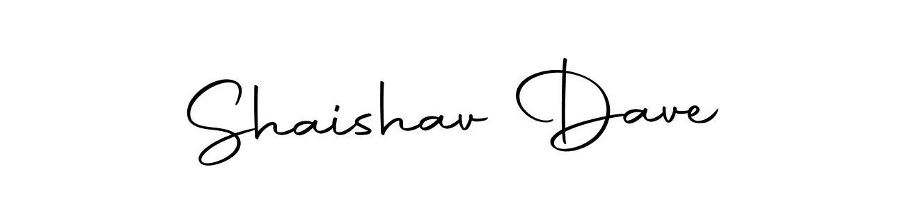 Make a short Shaishav Dave signature style. Manage your documents anywhere anytime using Autography-DOLnW. Create and add eSignatures, submit forms, share and send files easily. Shaishav Dave signature style 10 images and pictures png
