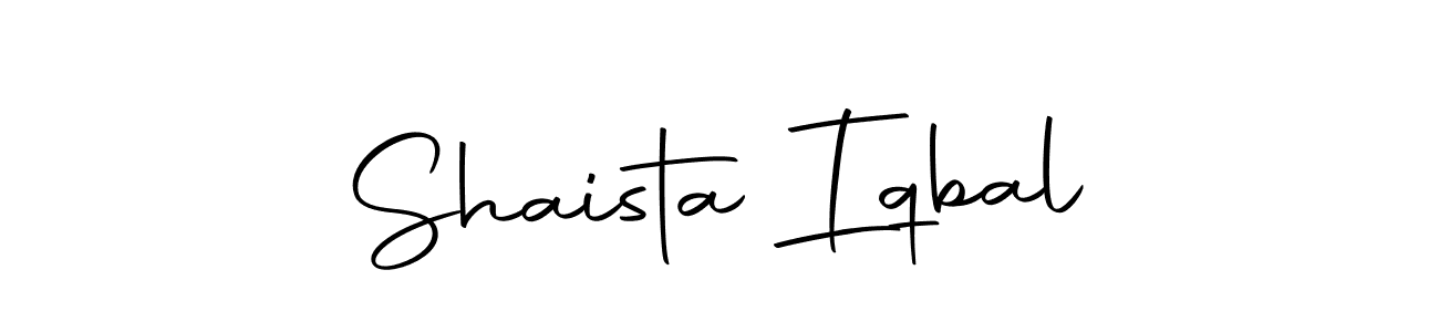 You should practise on your own different ways (Autography-DOLnW) to write your name (Shaista Iqbal) in signature. don't let someone else do it for you. Shaista Iqbal signature style 10 images and pictures png