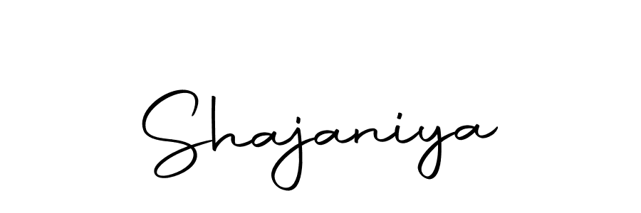 Make a beautiful signature design for name Shajaniya. With this signature (Autography-DOLnW) style, you can create a handwritten signature for free. Shajaniya signature style 10 images and pictures png