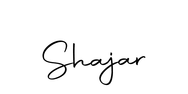 Use a signature maker to create a handwritten signature online. With this signature software, you can design (Autography-DOLnW) your own signature for name Shajar. Shajar signature style 10 images and pictures png