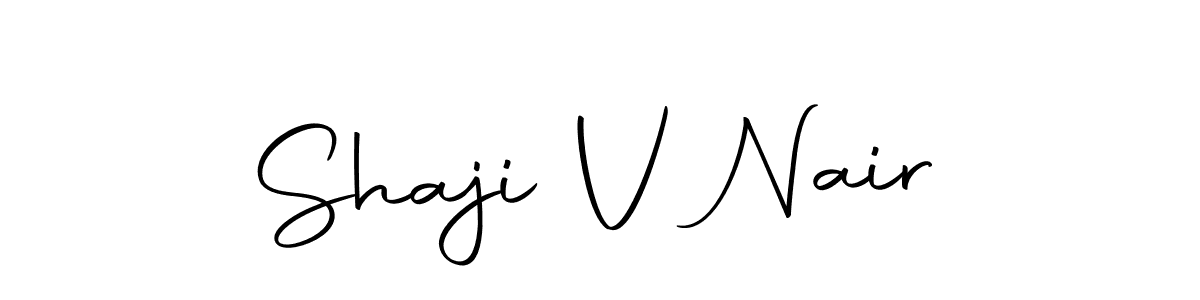 Use a signature maker to create a handwritten signature online. With this signature software, you can design (Autography-DOLnW) your own signature for name Shaji V Nair. Shaji V Nair signature style 10 images and pictures png