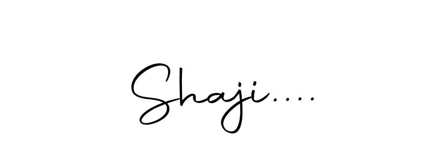 Create a beautiful signature design for name Shaji..... With this signature (Autography-DOLnW) fonts, you can make a handwritten signature for free. Shaji.... signature style 10 images and pictures png
