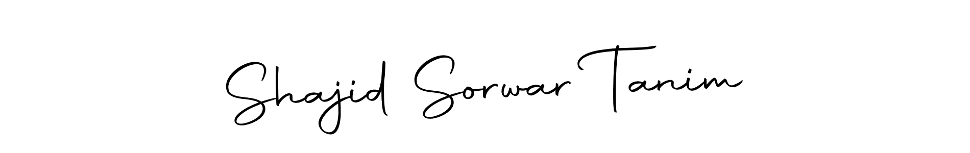 The best way (Autography-DOLnW) to make a short signature is to pick only two or three words in your name. The name Shajid Sorwar Tanim include a total of six letters. For converting this name. Shajid Sorwar Tanim signature style 10 images and pictures png