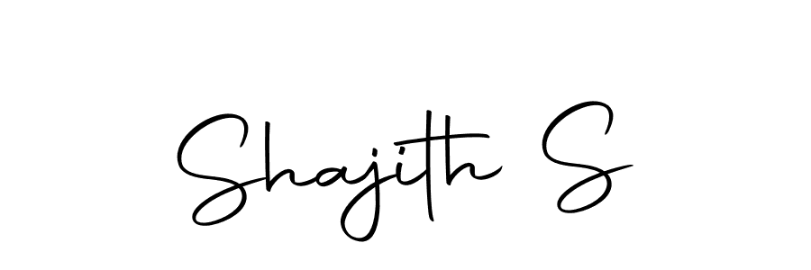 How to make Shajith S name signature. Use Autography-DOLnW style for creating short signs online. This is the latest handwritten sign. Shajith S signature style 10 images and pictures png