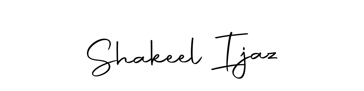 How to make Shakeel Ijaz name signature. Use Autography-DOLnW style for creating short signs online. This is the latest handwritten sign. Shakeel Ijaz signature style 10 images and pictures png