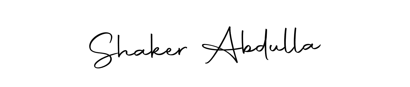 You should practise on your own different ways (Autography-DOLnW) to write your name (Shaker Abdulla) in signature. don't let someone else do it for you. Shaker Abdulla signature style 10 images and pictures png