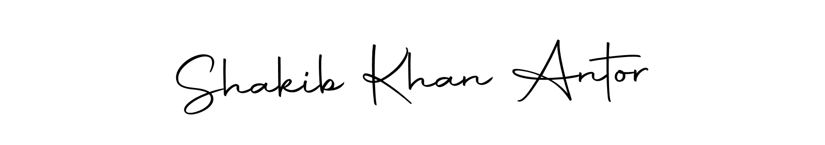 Use a signature maker to create a handwritten signature online. With this signature software, you can design (Autography-DOLnW) your own signature for name Shakib Khan Antor. Shakib Khan Antor signature style 10 images and pictures png