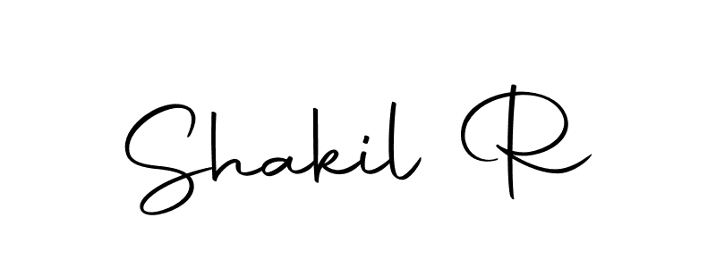 How to make Shakil R signature? Autography-DOLnW is a professional autograph style. Create handwritten signature for Shakil R name. Shakil R signature style 10 images and pictures png