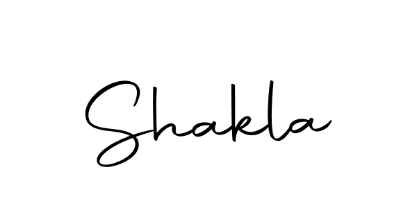 Design your own signature with our free online signature maker. With this signature software, you can create a handwritten (Autography-DOLnW) signature for name Shakla. Shakla signature style 10 images and pictures png