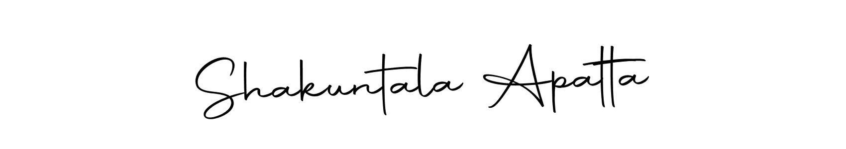 How to make Shakuntala Apatta name signature. Use Autography-DOLnW style for creating short signs online. This is the latest handwritten sign. Shakuntala Apatta signature style 10 images and pictures png