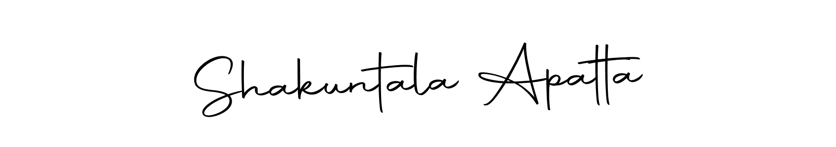 How to make Shakuntala Apatta name signature. Use Autography-DOLnW style for creating short signs online. This is the latest handwritten sign. Shakuntala Apatta signature style 10 images and pictures png