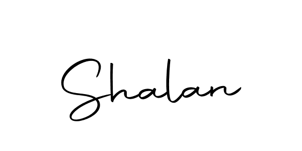 Create a beautiful signature design for name Shalan. With this signature (Autography-DOLnW) fonts, you can make a handwritten signature for free. Shalan signature style 10 images and pictures png