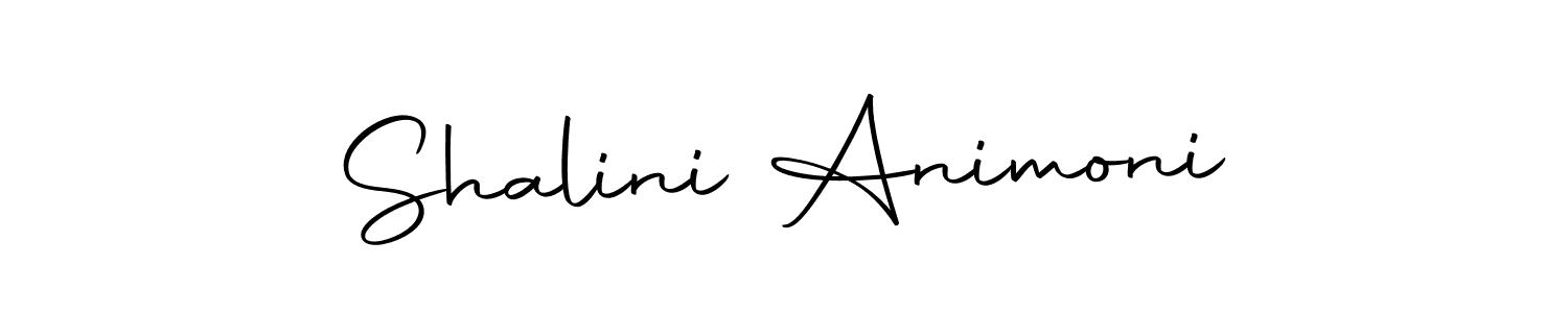 Create a beautiful signature design for name Shalini Animoni. With this signature (Autography-DOLnW) fonts, you can make a handwritten signature for free. Shalini Animoni signature style 10 images and pictures png