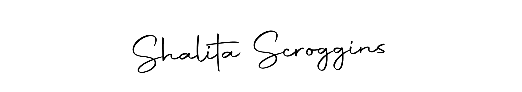 if you are searching for the best signature style for your name Shalita Scroggins. so please give up your signature search. here we have designed multiple signature styles  using Autography-DOLnW. Shalita Scroggins signature style 10 images and pictures png