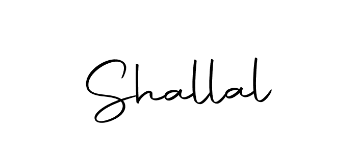 Create a beautiful signature design for name Shallal. With this signature (Autography-DOLnW) fonts, you can make a handwritten signature for free. Shallal signature style 10 images and pictures png