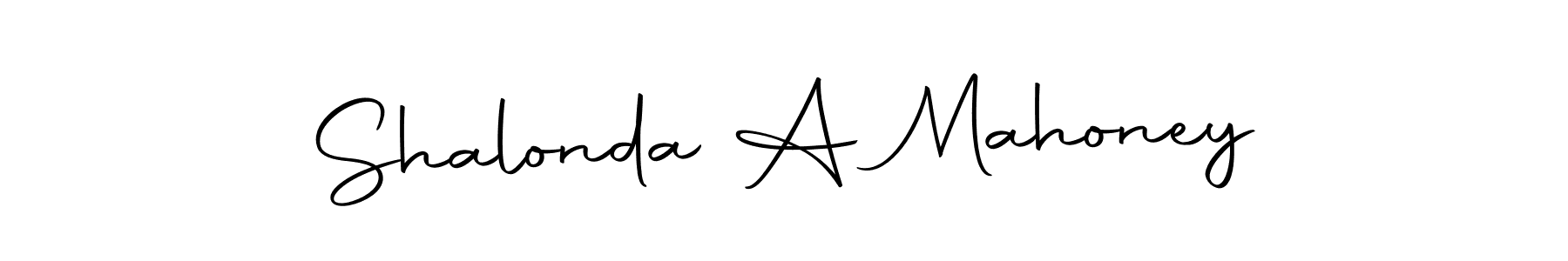 Make a beautiful signature design for name Shalonda A Mahoney. With this signature (Autography-DOLnW) style, you can create a handwritten signature for free. Shalonda A Mahoney signature style 10 images and pictures png