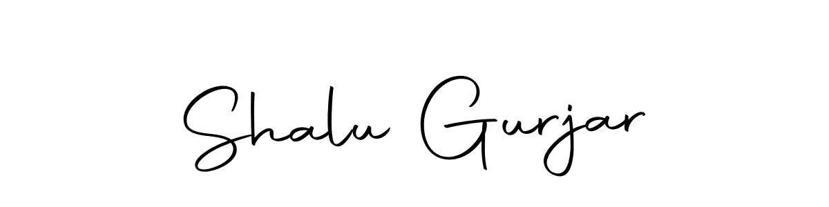 Design your own signature with our free online signature maker. With this signature software, you can create a handwritten (Autography-DOLnW) signature for name Shalu Gurjar. Shalu Gurjar signature style 10 images and pictures png