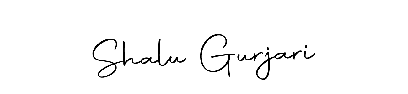 Make a beautiful signature design for name Shalu Gurjari. With this signature (Autography-DOLnW) style, you can create a handwritten signature for free. Shalu Gurjari signature style 10 images and pictures png