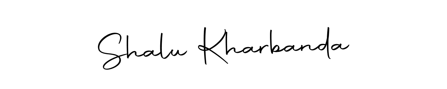 Design your own signature with our free online signature maker. With this signature software, you can create a handwritten (Autography-DOLnW) signature for name Shalu Kharbanda. Shalu Kharbanda signature style 10 images and pictures png