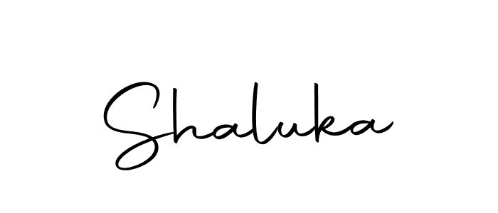 Create a beautiful signature design for name Shaluka. With this signature (Autography-DOLnW) fonts, you can make a handwritten signature for free. Shaluka signature style 10 images and pictures png