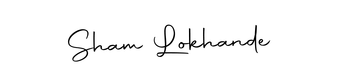 Make a beautiful signature design for name Sham Lokhande. With this signature (Autography-DOLnW) style, you can create a handwritten signature for free. Sham Lokhande signature style 10 images and pictures png