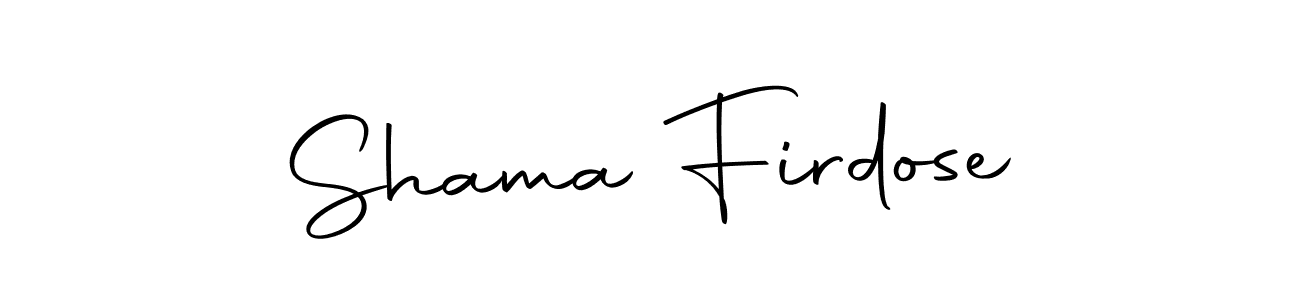 You can use this online signature creator to create a handwritten signature for the name Shama Firdose. This is the best online autograph maker. Shama Firdose signature style 10 images and pictures png
