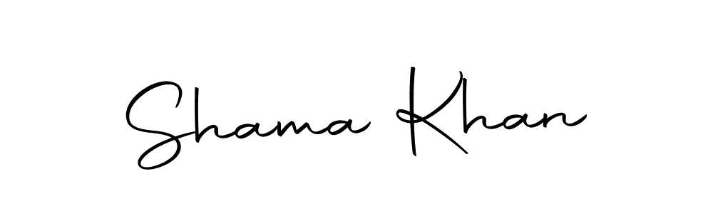 You can use this online signature creator to create a handwritten signature for the name Shama Khan. This is the best online autograph maker. Shama Khan signature style 10 images and pictures png