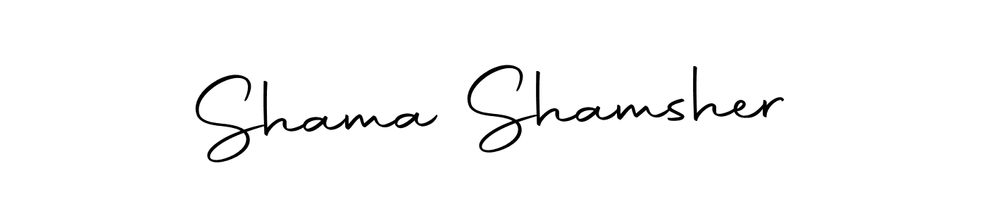 How to make Shama Shamsher signature? Autography-DOLnW is a professional autograph style. Create handwritten signature for Shama Shamsher name. Shama Shamsher signature style 10 images and pictures png