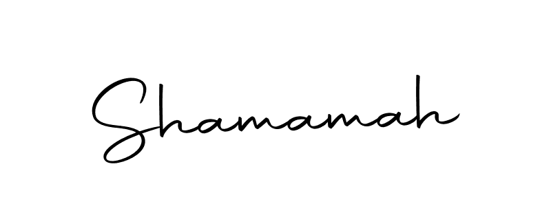 Create a beautiful signature design for name Shamamah. With this signature (Autography-DOLnW) fonts, you can make a handwritten signature for free. Shamamah signature style 10 images and pictures png