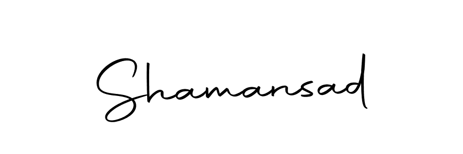 You should practise on your own different ways (Autography-DOLnW) to write your name (Shamansad) in signature. don't let someone else do it for you. Shamansad signature style 10 images and pictures png