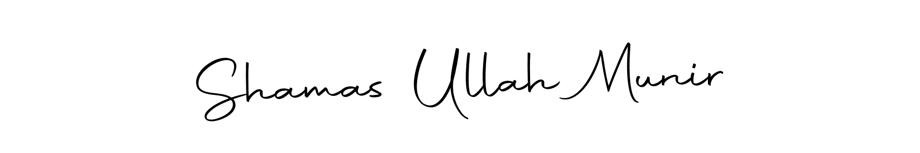 Create a beautiful signature design for name Shamas Ullah Munir. With this signature (Autography-DOLnW) fonts, you can make a handwritten signature for free. Shamas Ullah Munir signature style 10 images and pictures png