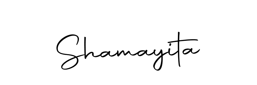 Design your own signature with our free online signature maker. With this signature software, you can create a handwritten (Autography-DOLnW) signature for name Shamayita. Shamayita signature style 10 images and pictures png