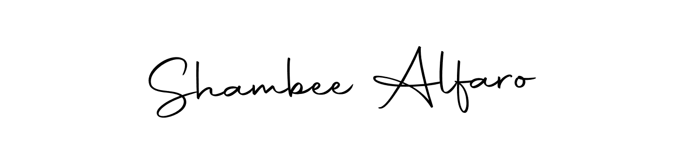 Shambee Alfaro stylish signature style. Best Handwritten Sign (Autography-DOLnW) for my name. Handwritten Signature Collection Ideas for my name Shambee Alfaro. Shambee Alfaro signature style 10 images and pictures png