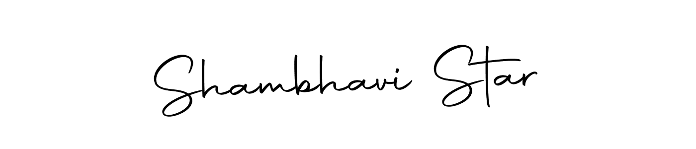 Design your own signature with our free online signature maker. With this signature software, you can create a handwritten (Autography-DOLnW) signature for name Shambhavi Star. Shambhavi Star signature style 10 images and pictures png