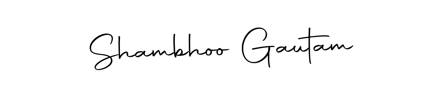 How to make Shambhoo Gautam signature? Autography-DOLnW is a professional autograph style. Create handwritten signature for Shambhoo Gautam name. Shambhoo Gautam signature style 10 images and pictures png