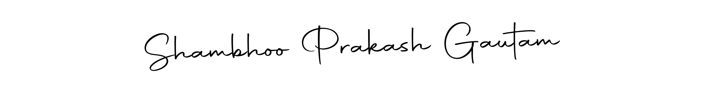 Make a beautiful signature design for name Shambhoo Prakash Gautam. Use this online signature maker to create a handwritten signature for free. Shambhoo Prakash Gautam signature style 10 images and pictures png