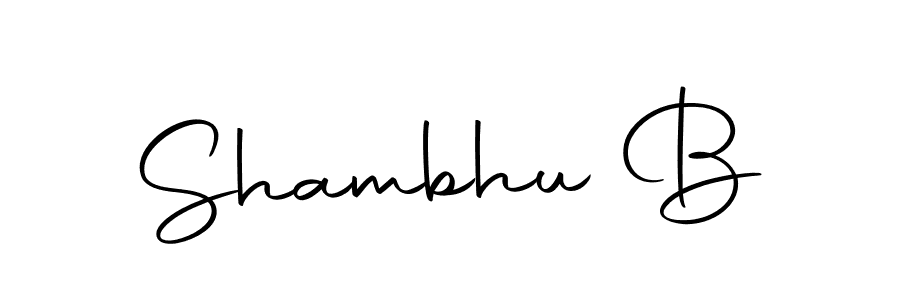 You should practise on your own different ways (Autography-DOLnW) to write your name (Shambhu B) in signature. don't let someone else do it for you. Shambhu B signature style 10 images and pictures png