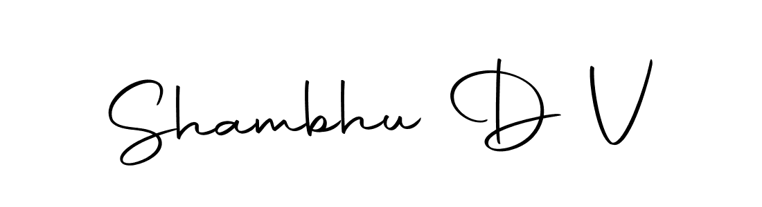 Shambhu D V stylish signature style. Best Handwritten Sign (Autography-DOLnW) for my name. Handwritten Signature Collection Ideas for my name Shambhu D V. Shambhu D V signature style 10 images and pictures png