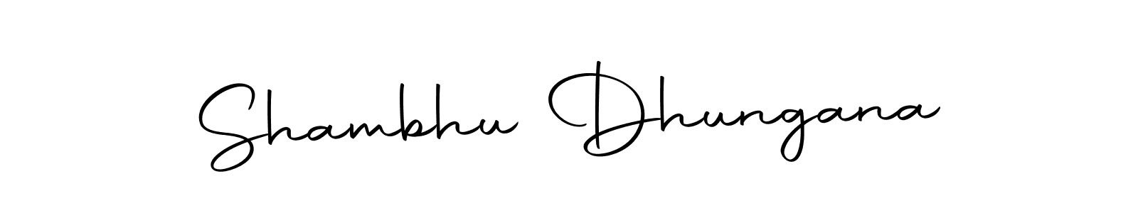 How to make Shambhu Dhungana name signature. Use Autography-DOLnW style for creating short signs online. This is the latest handwritten sign. Shambhu Dhungana signature style 10 images and pictures png