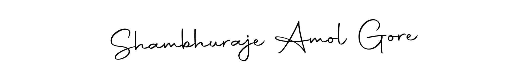 Design your own signature with our free online signature maker. With this signature software, you can create a handwritten (Autography-DOLnW) signature for name Shambhuraje Amol Gore. Shambhuraje Amol Gore signature style 10 images and pictures png