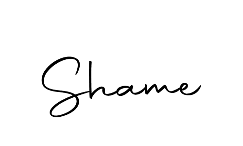 Create a beautiful signature design for name Shame. With this signature (Autography-DOLnW) fonts, you can make a handwritten signature for free. Shame signature style 10 images and pictures png