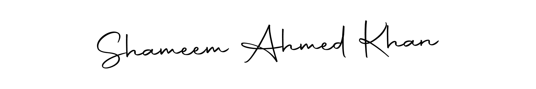 Design your own signature with our free online signature maker. With this signature software, you can create a handwritten (Autography-DOLnW) signature for name Shameem Ahmed Khan. Shameem Ahmed Khan signature style 10 images and pictures png