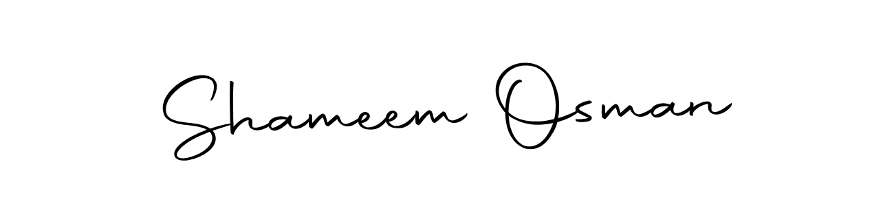 Create a beautiful signature design for name Shameem Osman. With this signature (Autography-DOLnW) fonts, you can make a handwritten signature for free. Shameem Osman signature style 10 images and pictures png