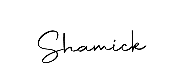 Autography-DOLnW is a professional signature style that is perfect for those who want to add a touch of class to their signature. It is also a great choice for those who want to make their signature more unique. Get Shamick name to fancy signature for free. Shamick signature style 10 images and pictures png