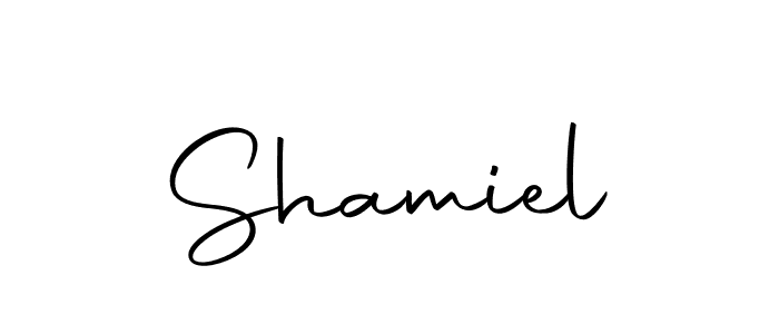 The best way (Autography-DOLnW) to make a short signature is to pick only two or three words in your name. The name Shamiel include a total of six letters. For converting this name. Shamiel signature style 10 images and pictures png