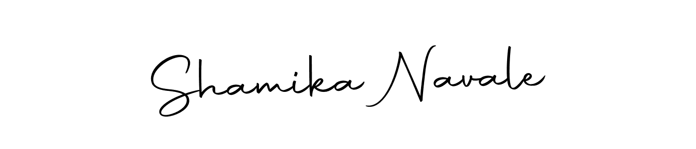 Autography-DOLnW is a professional signature style that is perfect for those who want to add a touch of class to their signature. It is also a great choice for those who want to make their signature more unique. Get Shamika Navale name to fancy signature for free. Shamika Navale signature style 10 images and pictures png
