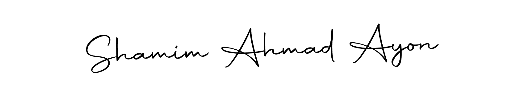 Make a short Shamim Ahmad Ayon signature style. Manage your documents anywhere anytime using Autography-DOLnW. Create and add eSignatures, submit forms, share and send files easily. Shamim Ahmad Ayon signature style 10 images and pictures png