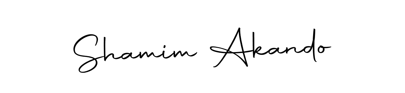 Shamim Akando stylish signature style. Best Handwritten Sign (Autography-DOLnW) for my name. Handwritten Signature Collection Ideas for my name Shamim Akando. Shamim Akando signature style 10 images and pictures png