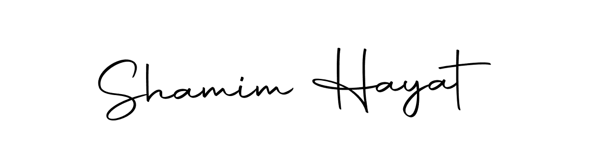 Create a beautiful signature design for name Shamim Hayat. With this signature (Autography-DOLnW) fonts, you can make a handwritten signature for free. Shamim Hayat signature style 10 images and pictures png